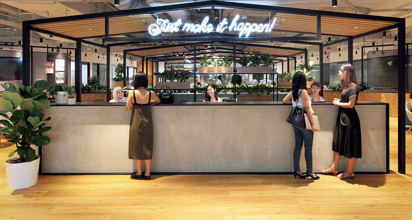 JustCo Marina Square coworking interior